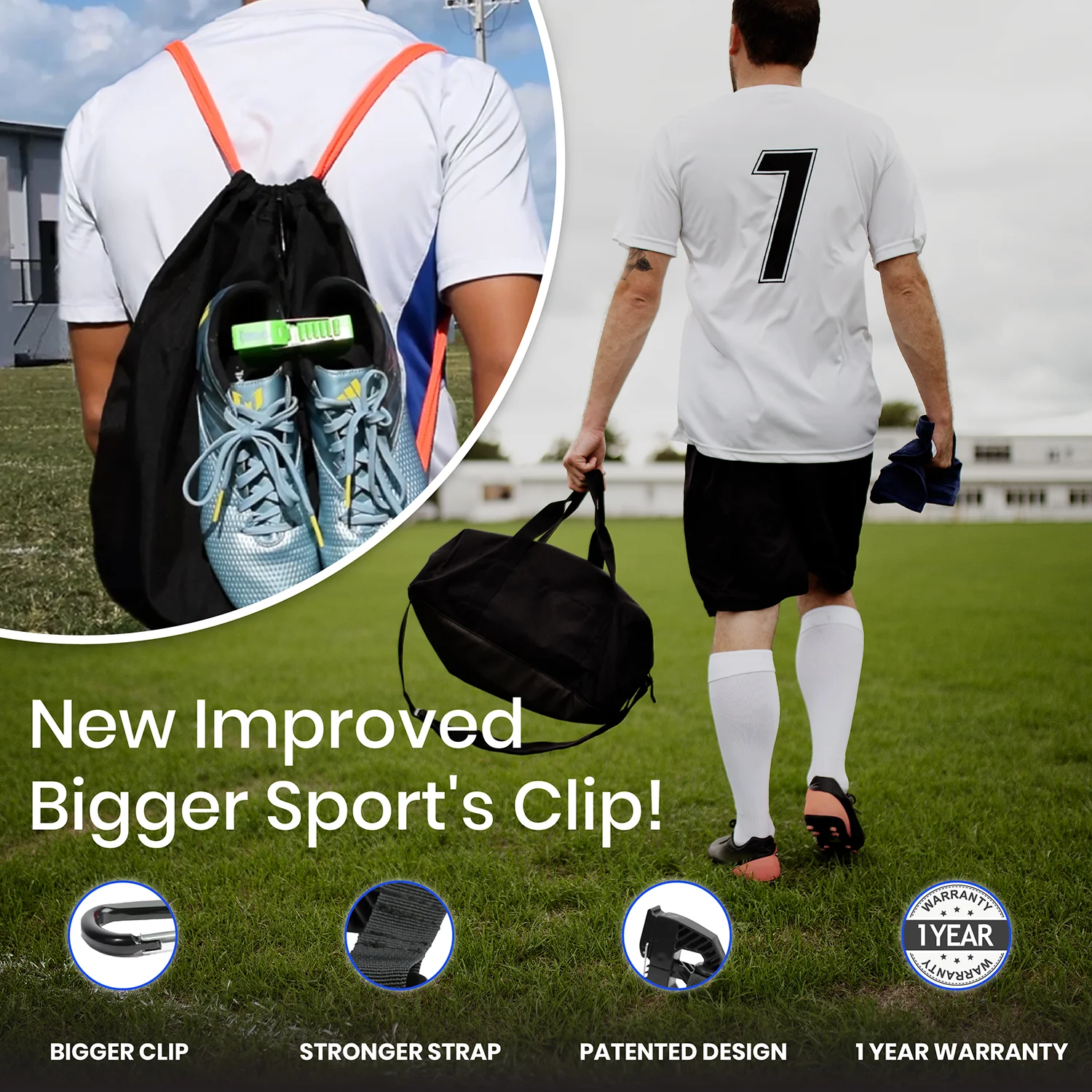 NEW Gen 2.0 Klitch Sport Footwear Clip, Blue - Image 3